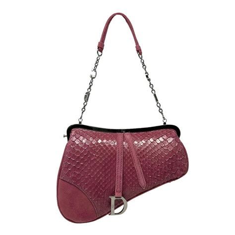 dior saddle bag snakeskin